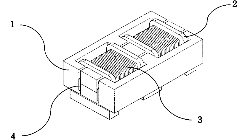 Assembled center pillar inductor