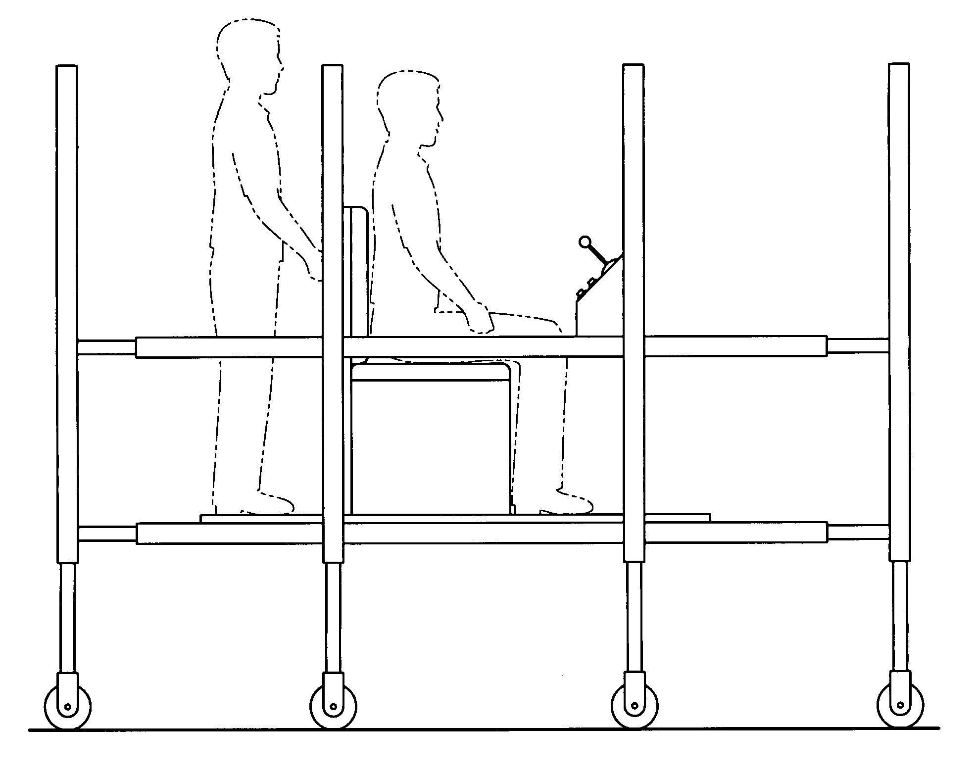 Stair-climbing human transporter