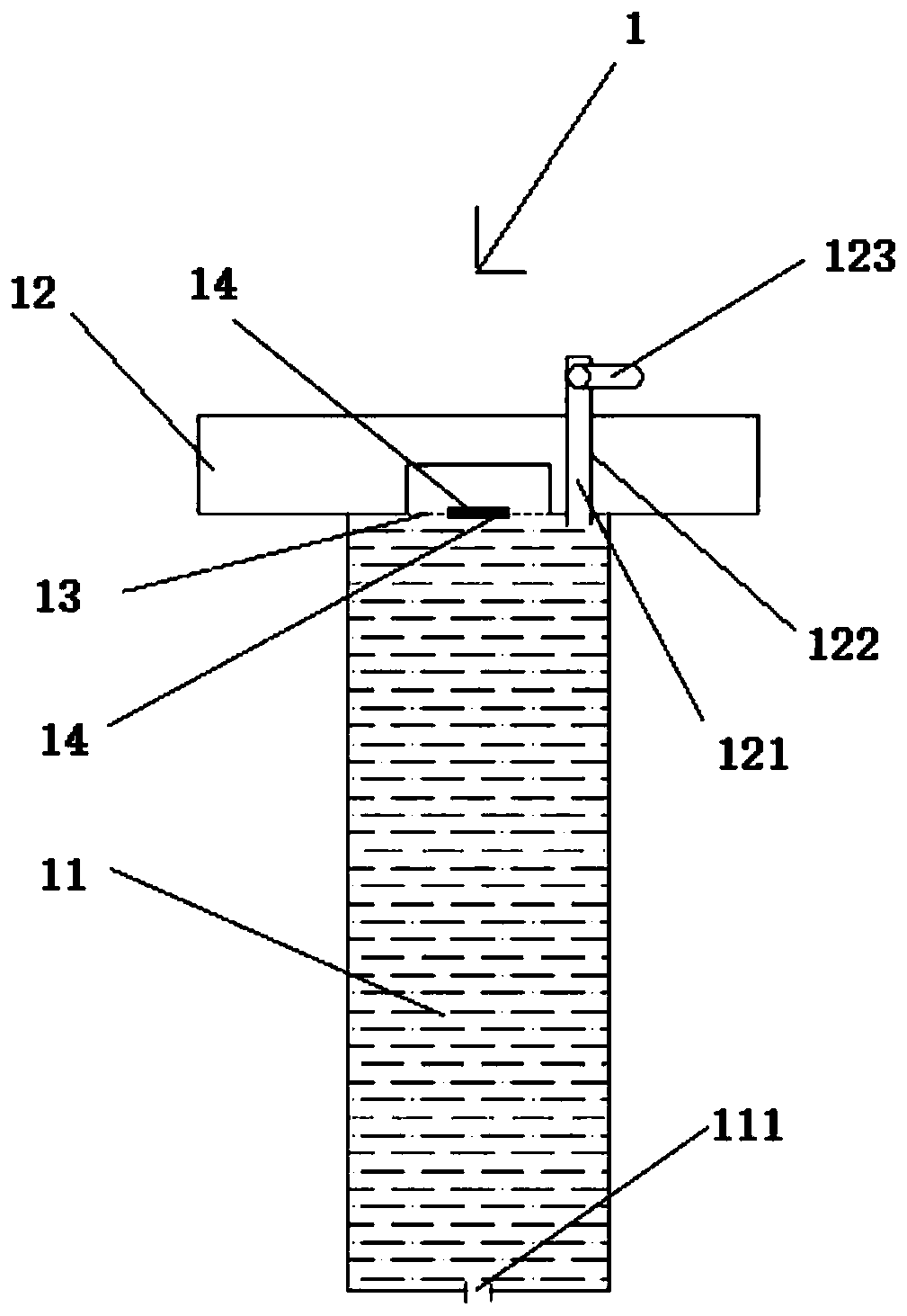 Roadbed settlement monitoring device based on fiber grating technology and installation method thereof