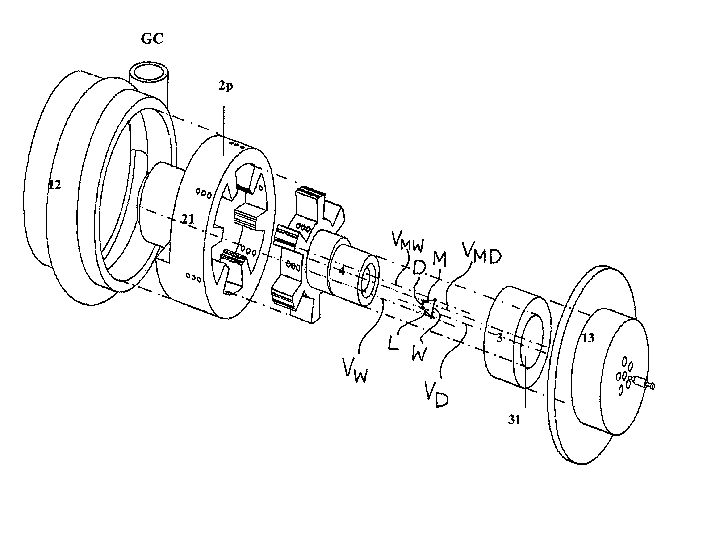Internal combustion two stroke rotary engine system