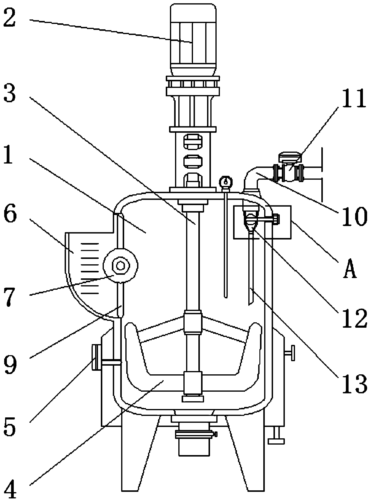 Catalyst dropwise adding system for alkaline phenolic resin synthesis