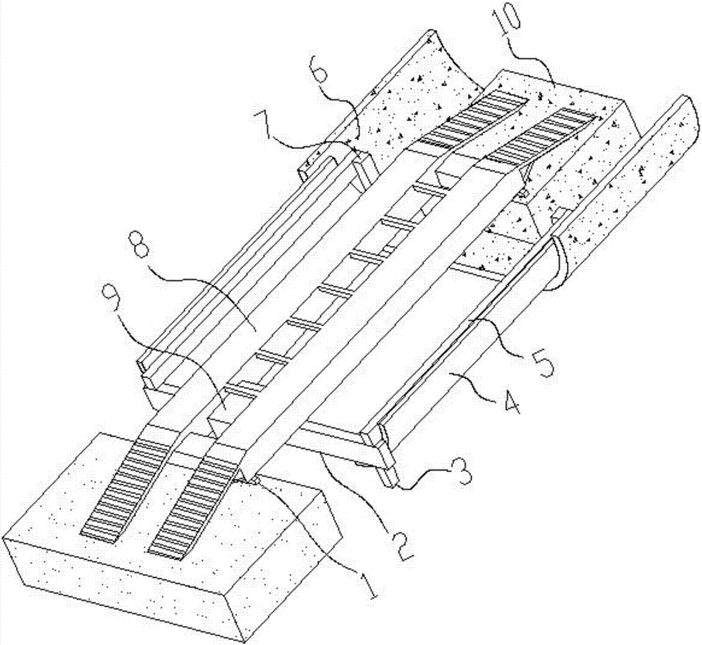 Automatic hydraulic inverted trestle trolley and its construction method