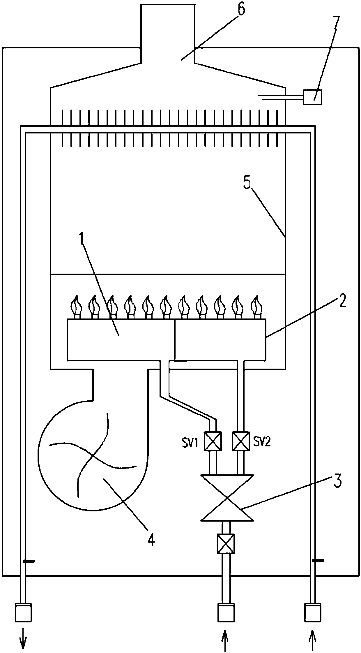 Combustion control method of gas water heater