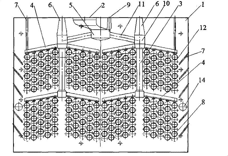 Vertical-parting casting section die