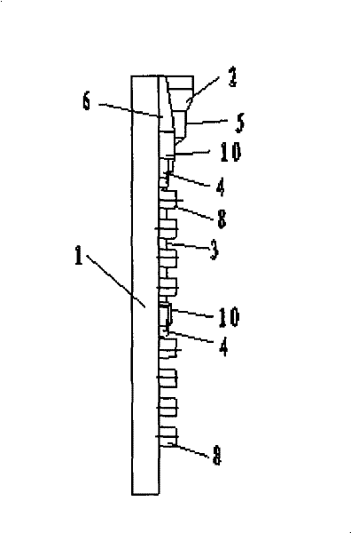 Vertical-parting casting section die