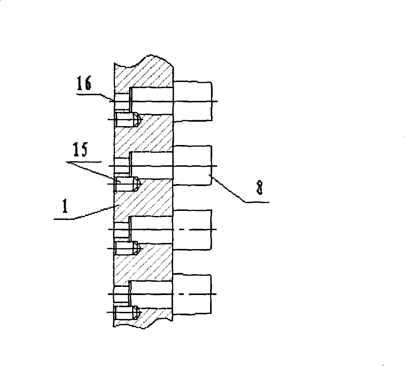 Vertical-parting casting section die