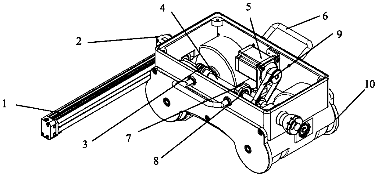 Magnetic abrasive finishing trolley for finishing metal plane plate and method