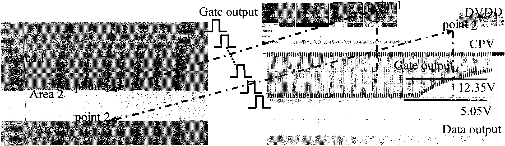 Method for optimizing display effect at power off and circuit thereof