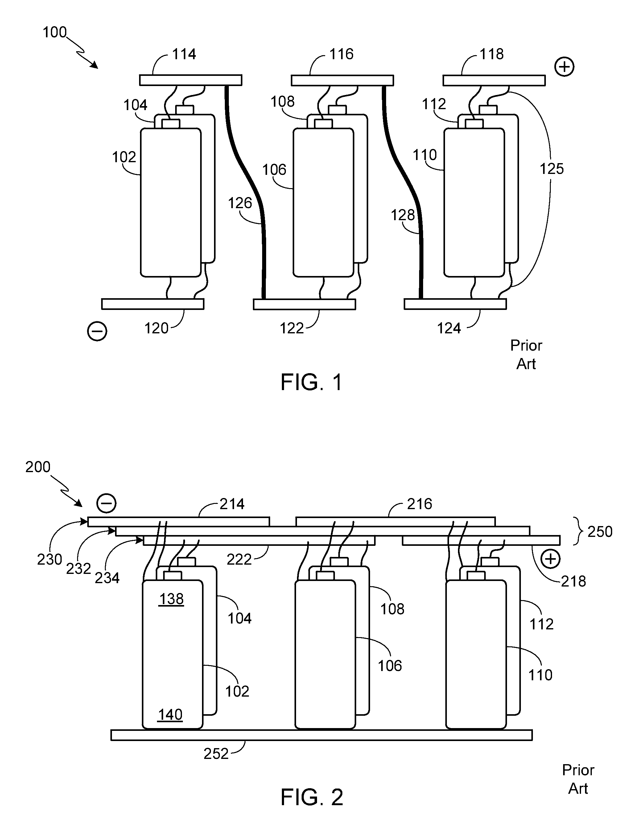Battery Assembly with Linear Bus Bar Configuration