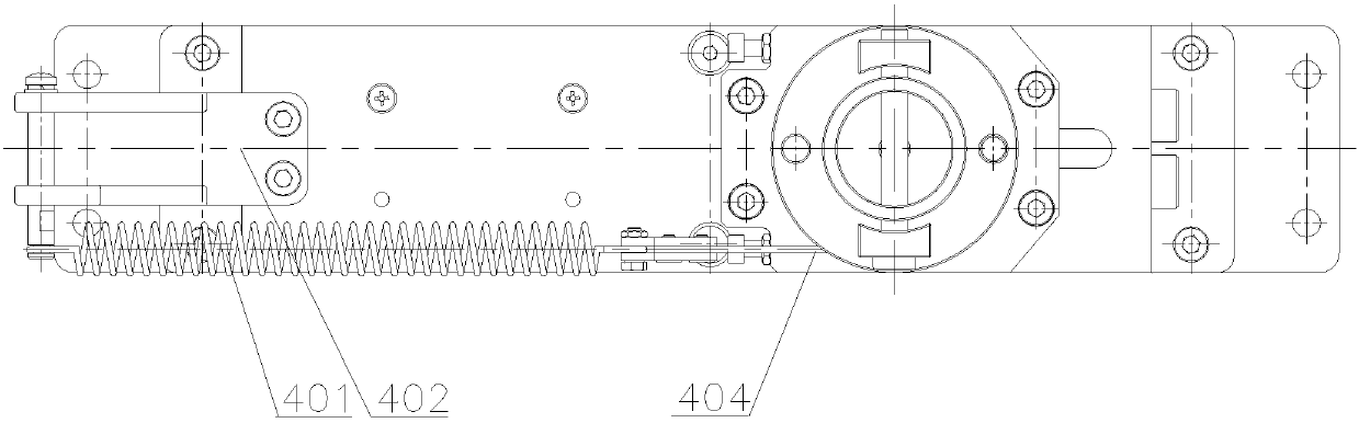 Machine core module of revolving door gate machine
