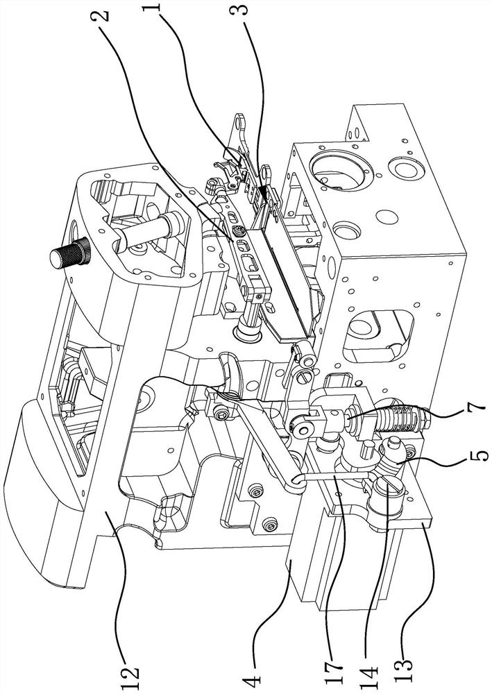 Presser foot lifting and trimming driving structure of sewing machine and control method thereof