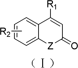 Solid-phase synthesis method of coumarin and analogue thereof