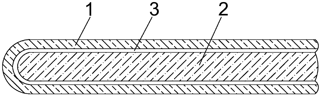 Combed composite quilt and manufacturing process thereof