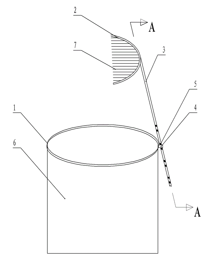 Pollen pini collecting device