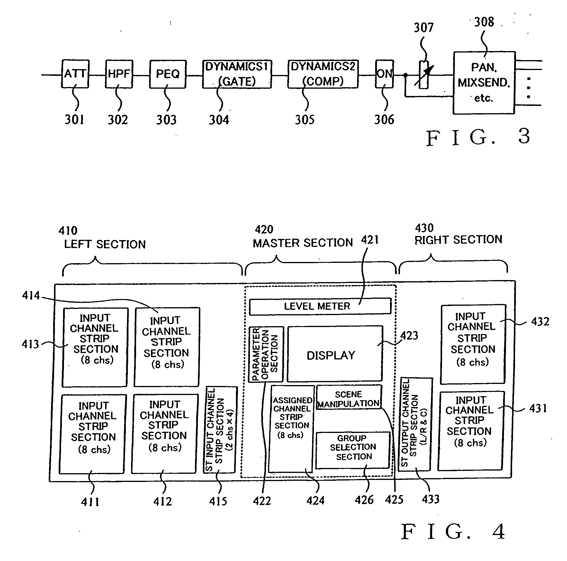 Digital mixer and display control method therefor