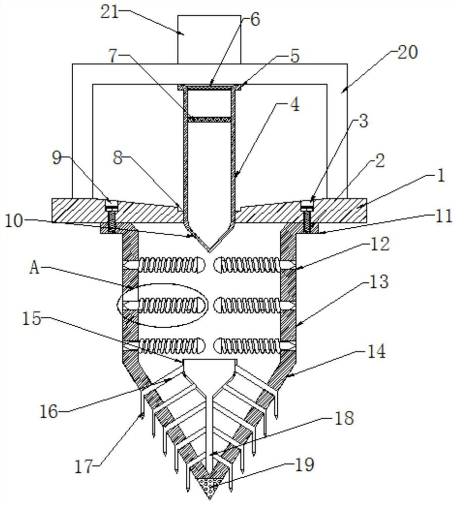 Soil fixation device for preventing land desertification and application method thereof