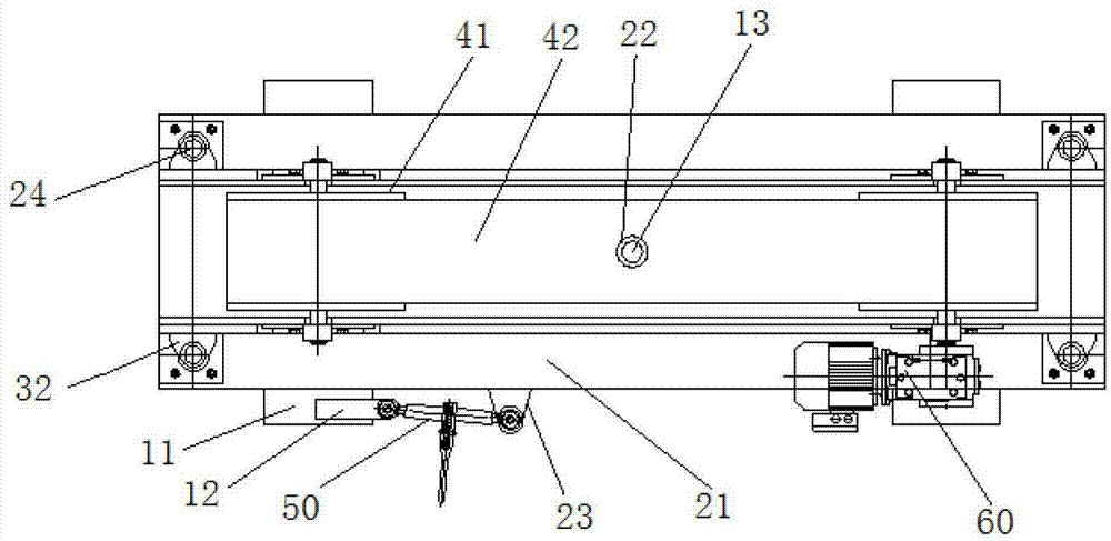 Fusion epoxy powder coating surface processing device and adjusting method thereof