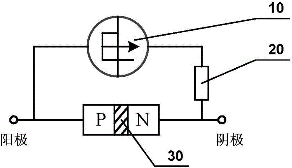 Friction electronics tuning diode and modulator circuit applying same