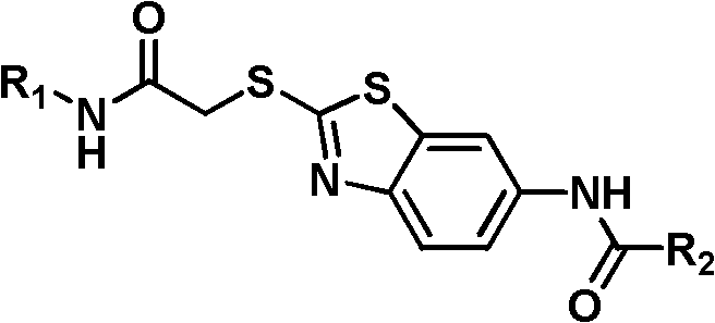 Emulsion of n-(2-(2-amino)oxyethylthiobenzothiazole-6-)-2-carboxamide derivative and its preparation method