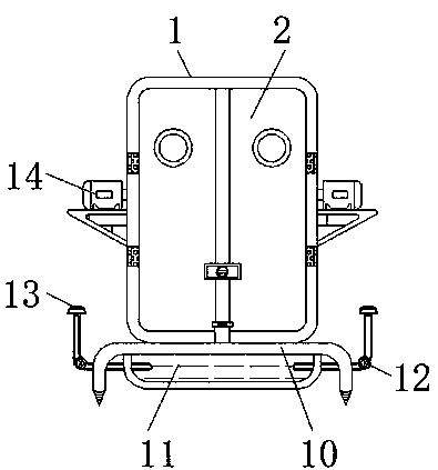 Anti-static dust removal device of electrical control cabinet