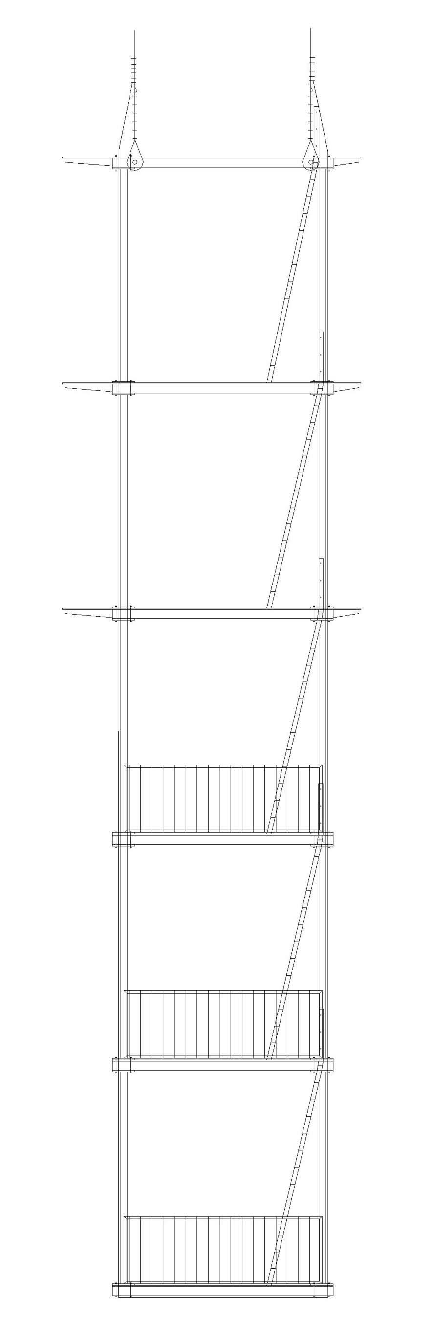 Fast construction method of headframe lifting system