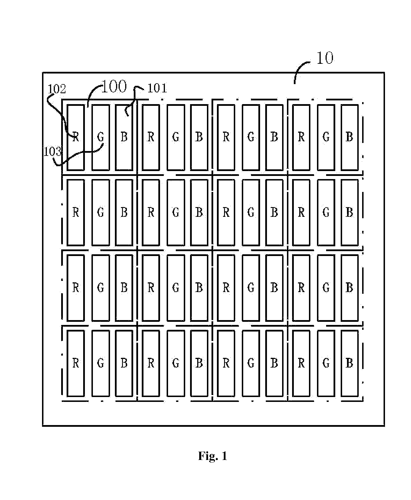Pixel Structure for OLED Display and Metal Mask Thereof