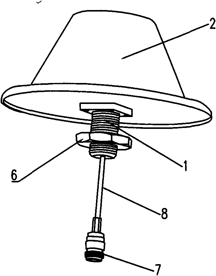 Broadband ceiling type omni antenna