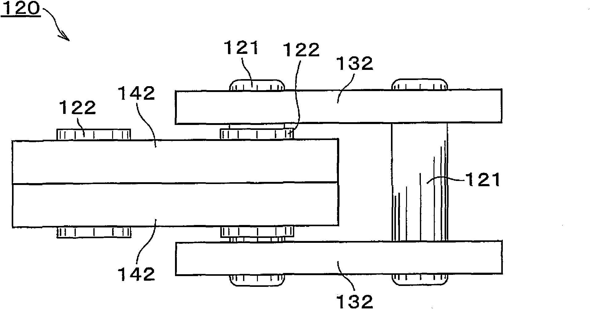 Silent chain transmission device