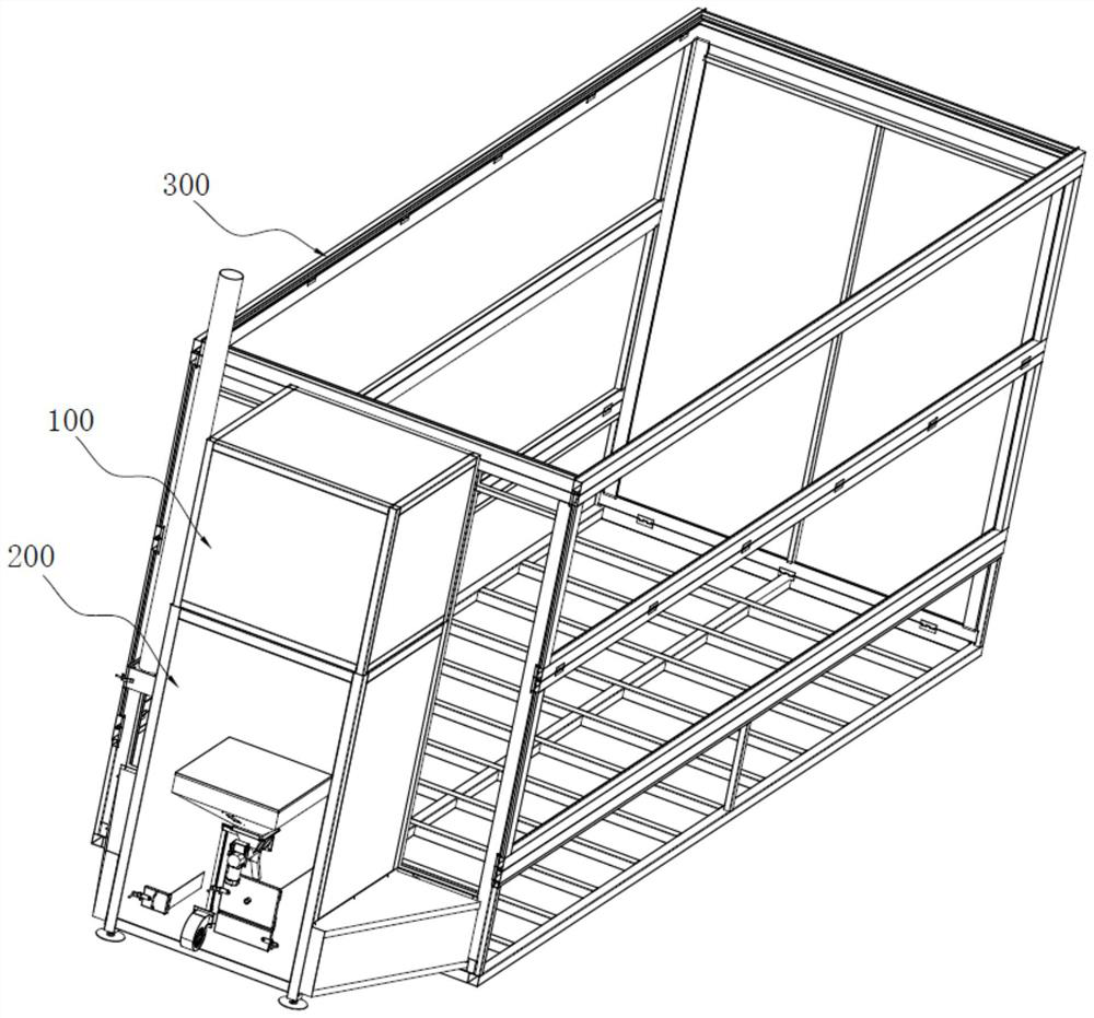 Folding type tobacco drying system and tobacco drying method