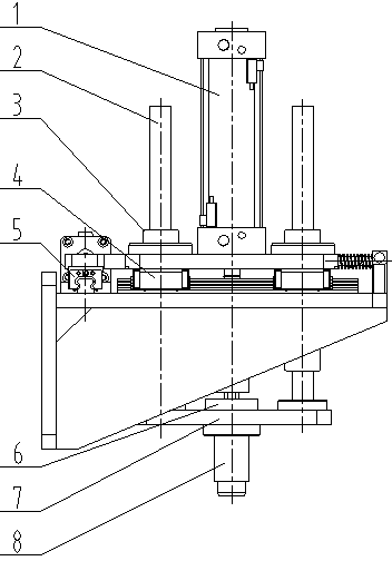 Small-displacement high-precision pitch-change mechanism