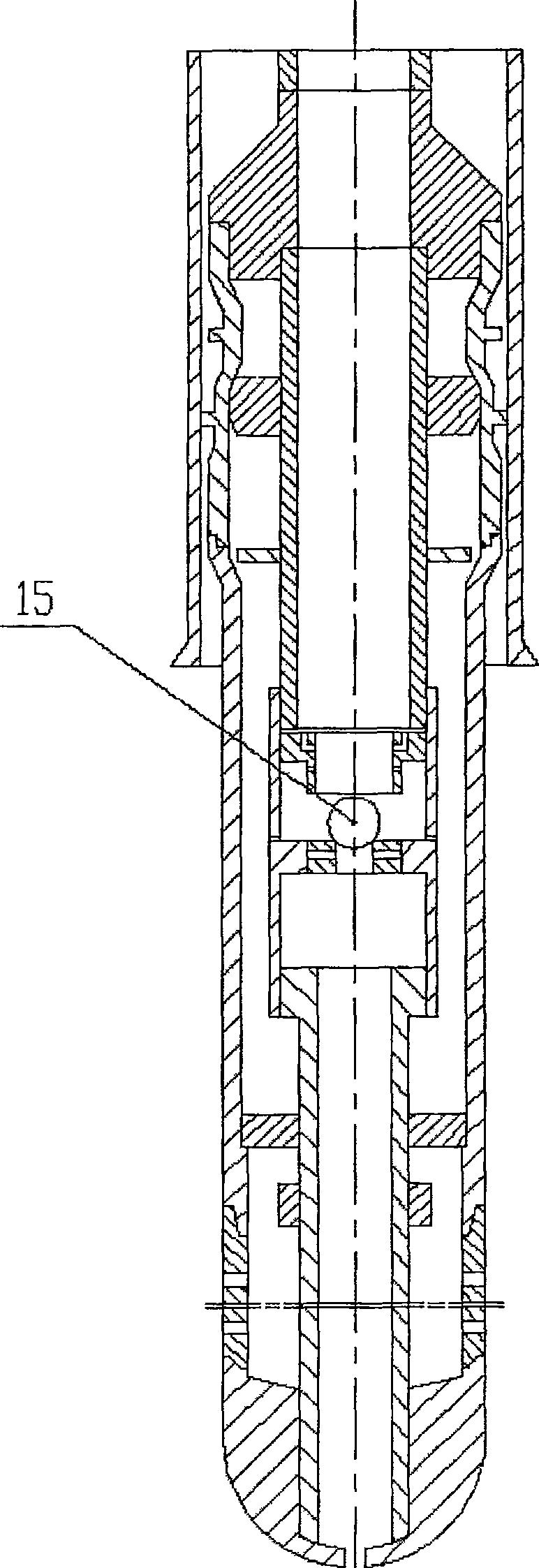 Swelling type screen pipe suspension method