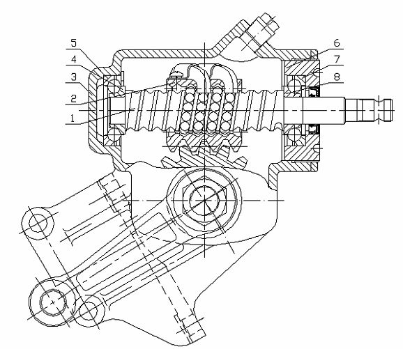 Turning limiting method for automobile steering gear
