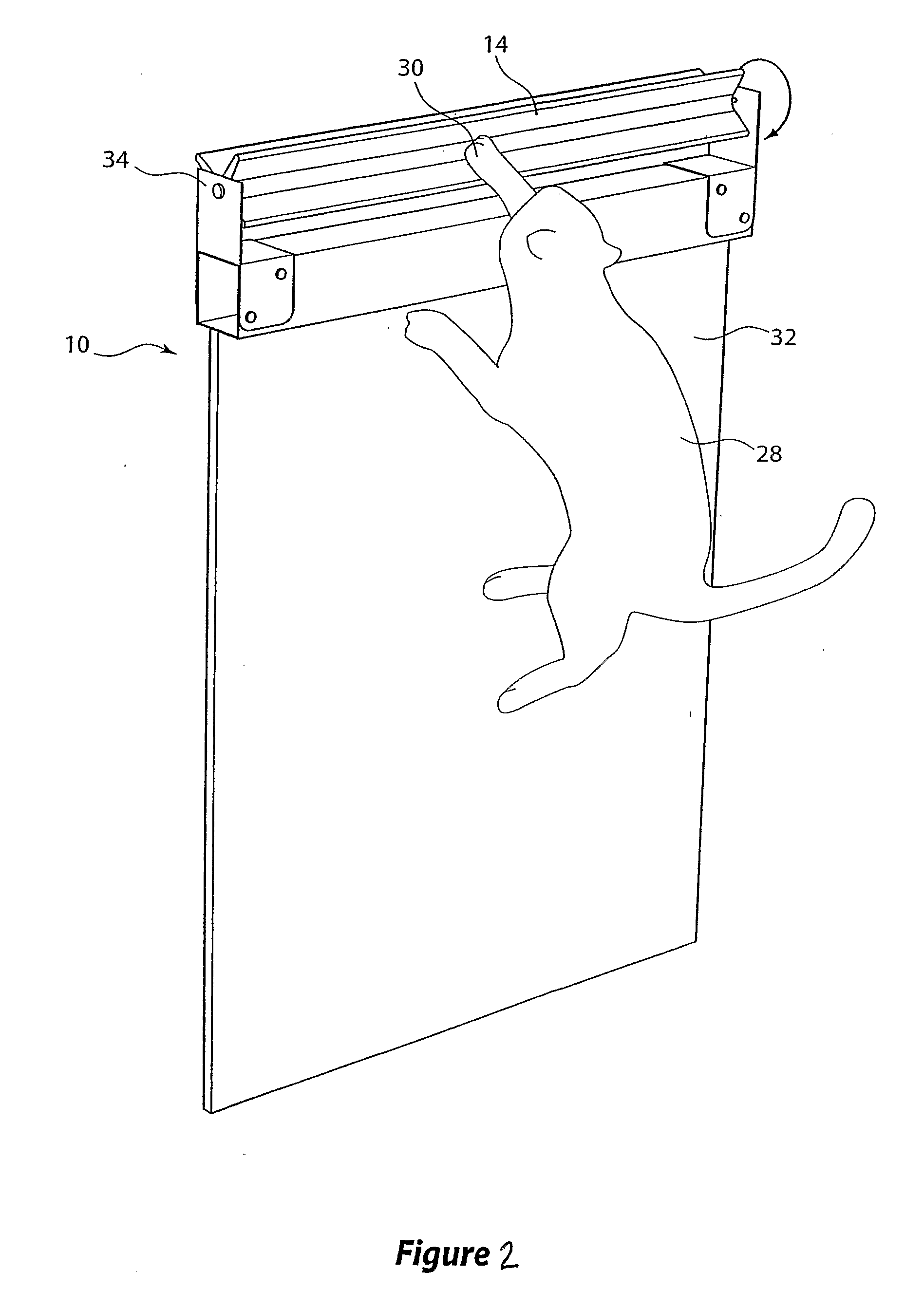 Barrier mounted animal containment apparatus