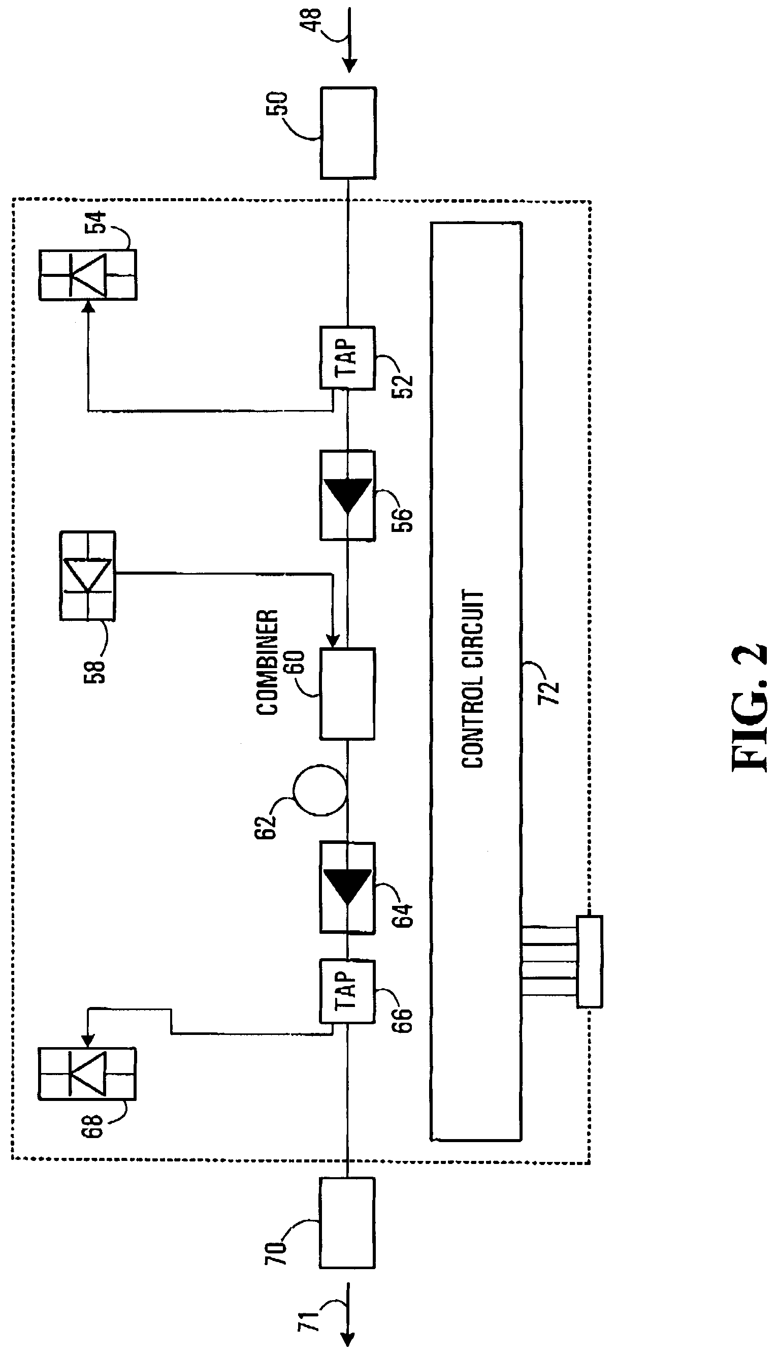 Integrated optical dual amplifier