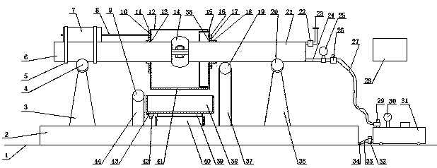 Groove type pipe joint seal ring-free leakage testing device for firefighting