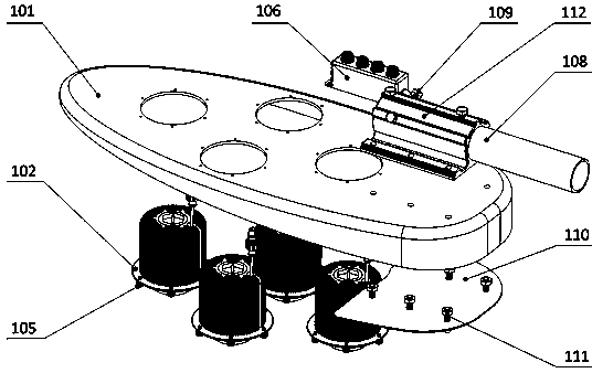 LED road lamp using multifunctional lamp shell as mounting interface support structure