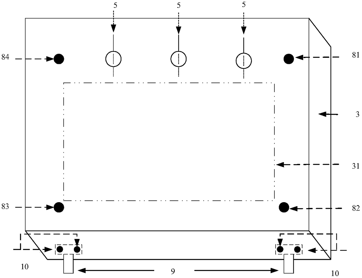 Adjustable microstrip band-pass filter with adjustable center frequency and unchanged absolute bandwidth