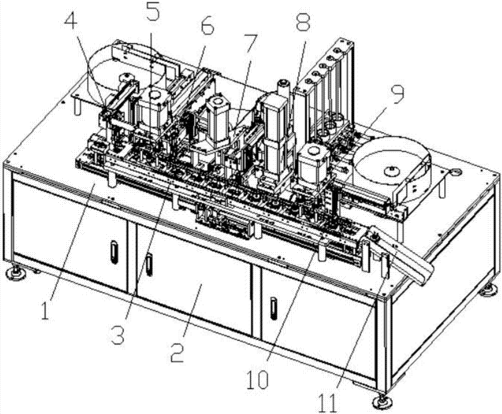 Automatic gear shaft assembling machine