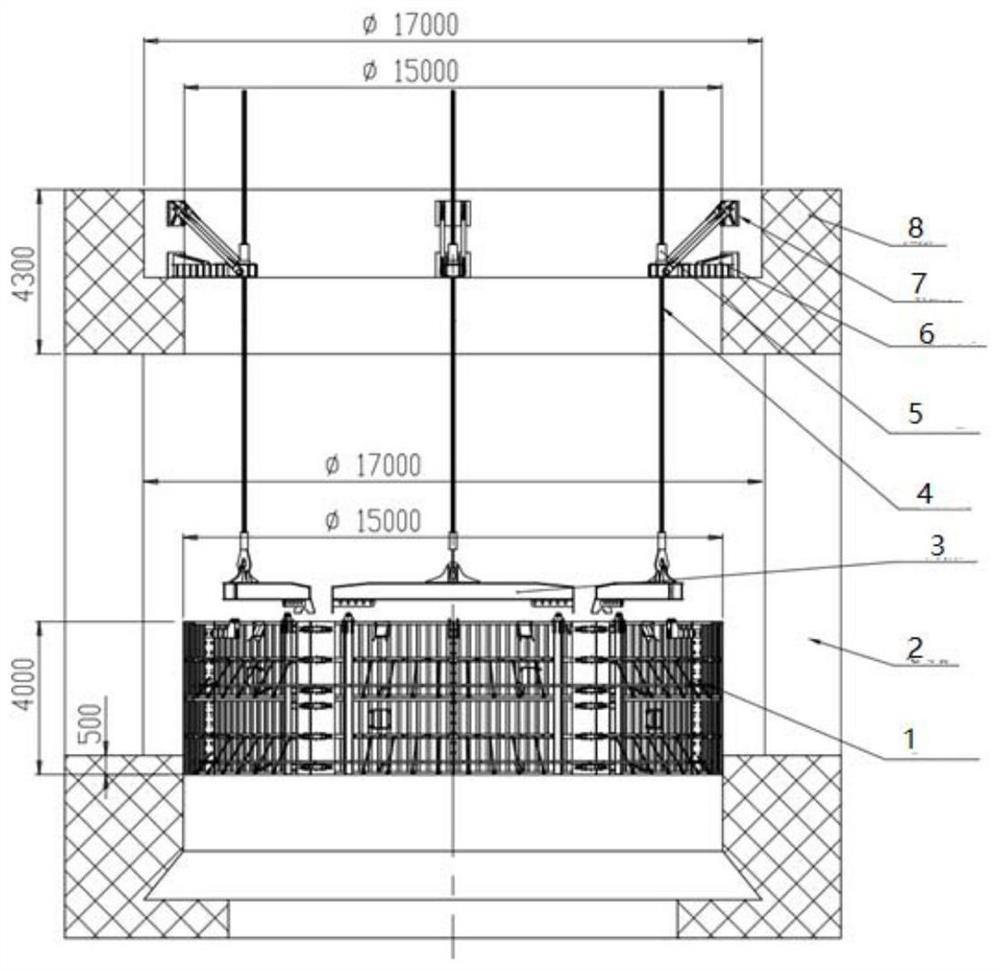 Circular foundation pit reverse sliding formwork and construction method thereof