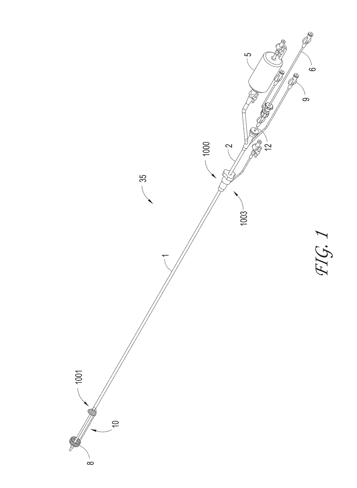 Axial lengthening thrombus capture system