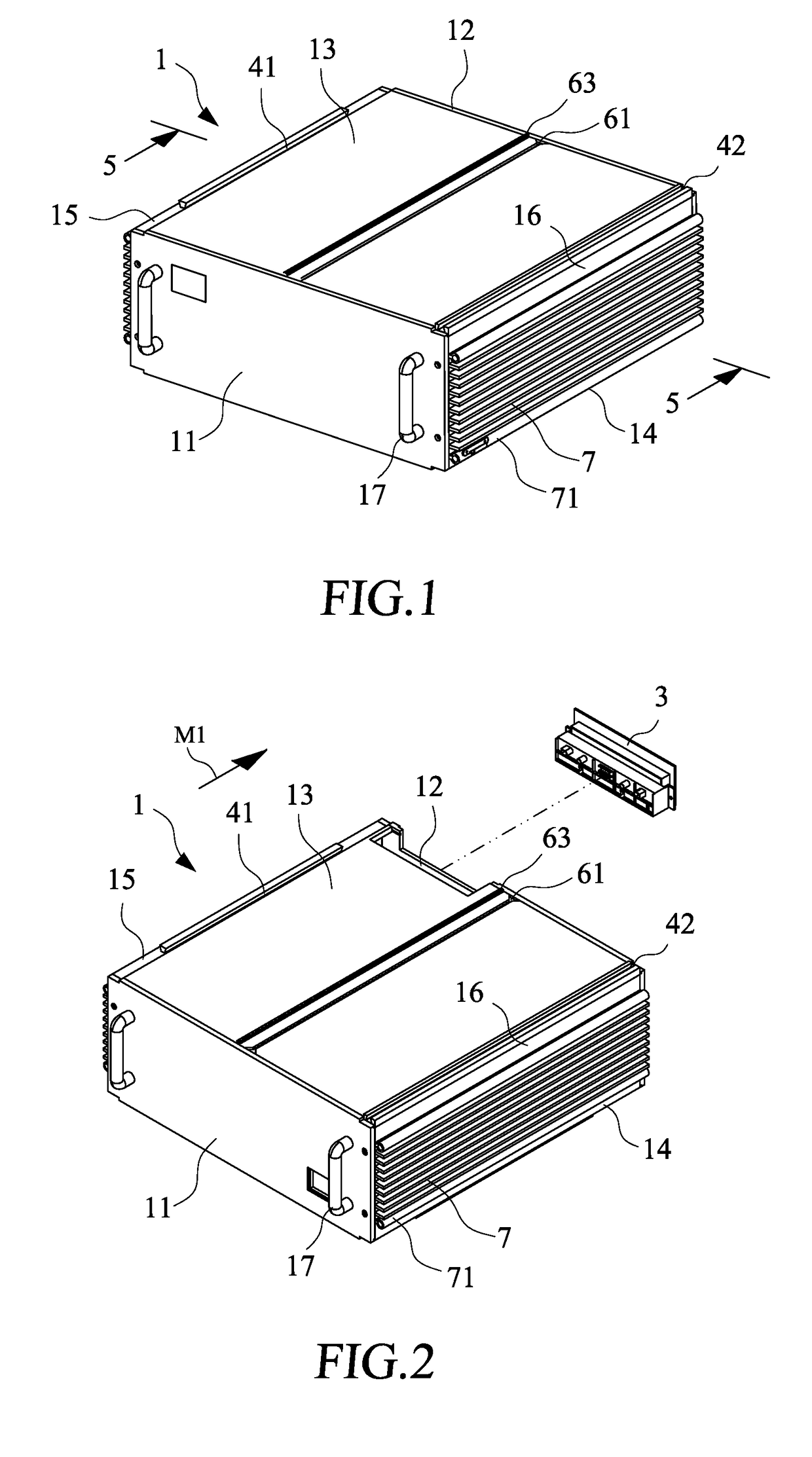 Connector assembly for stacked electric power modules