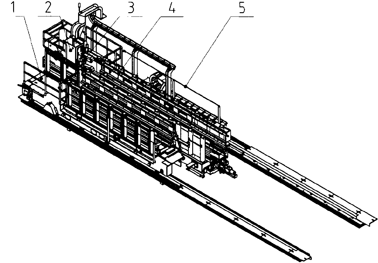 All-electric roll changing system of cold rolling mill and roll changing method utilizing same