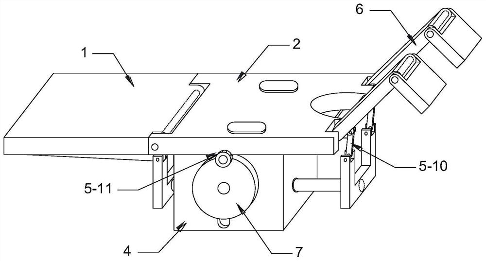 Posture-adjustable nursing bed with linkage structure