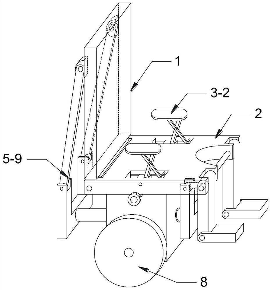 Posture-adjustable nursing bed with linkage structure