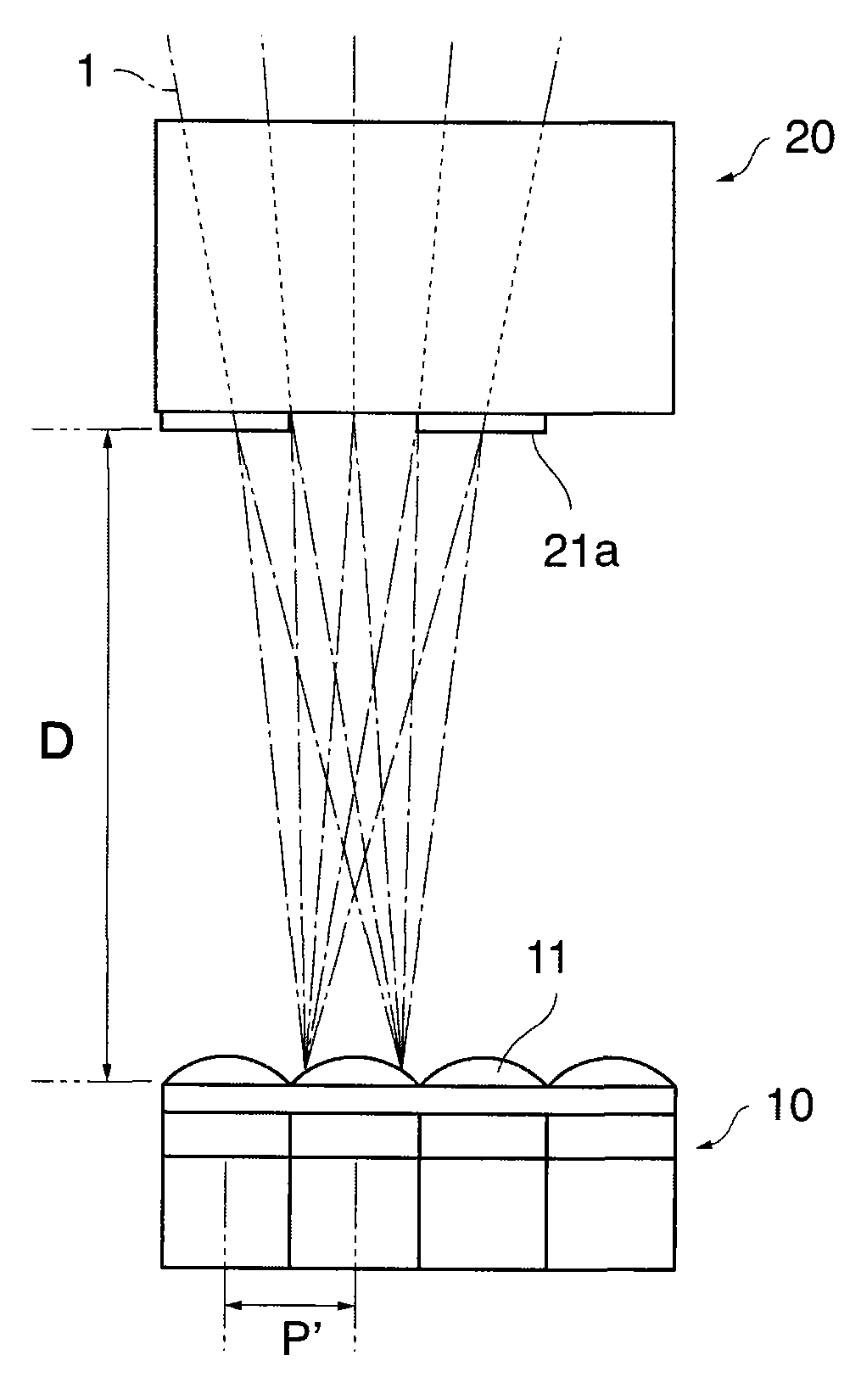 Image pickup element unit with an image pickup element on a substrate for picking up an image and an optical low pass filter spaced from the image pickup element