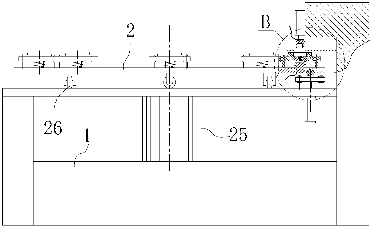 Welding device for bypass valves of lower end covers of filter elements of filters