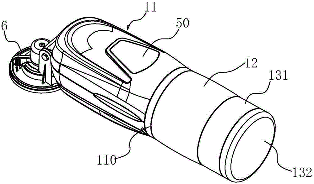 A telescopic rotary massager