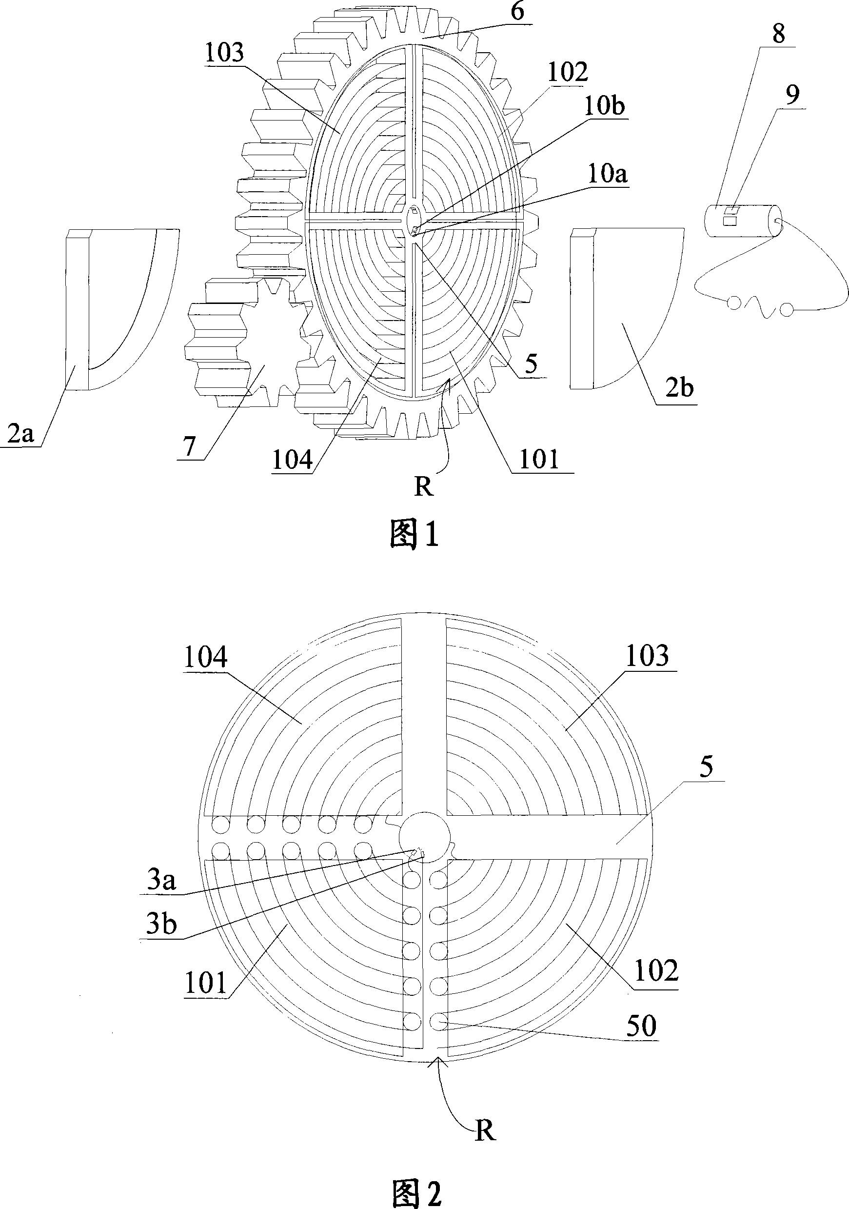 Method for removing water in the air and thermal regeneration mechanism of dehumidification runner