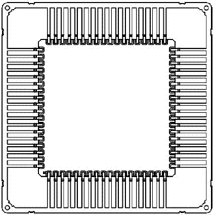 Multichip integrated CQFP ceramic housing and manufacturing method thereof