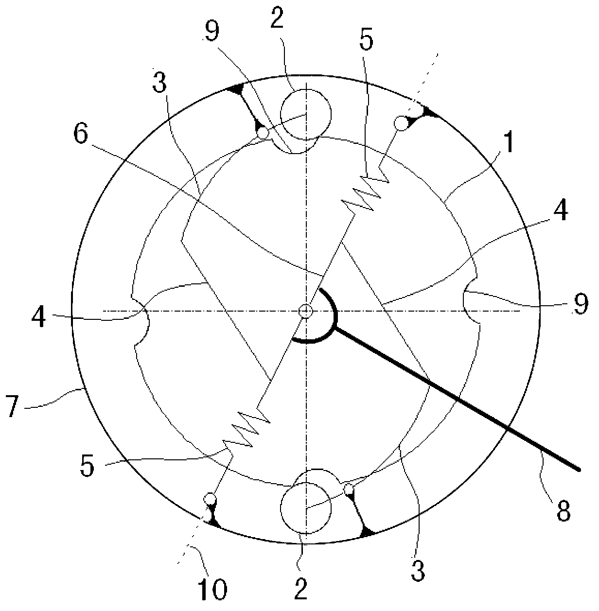 Dual-control fight control system releasing mechanism